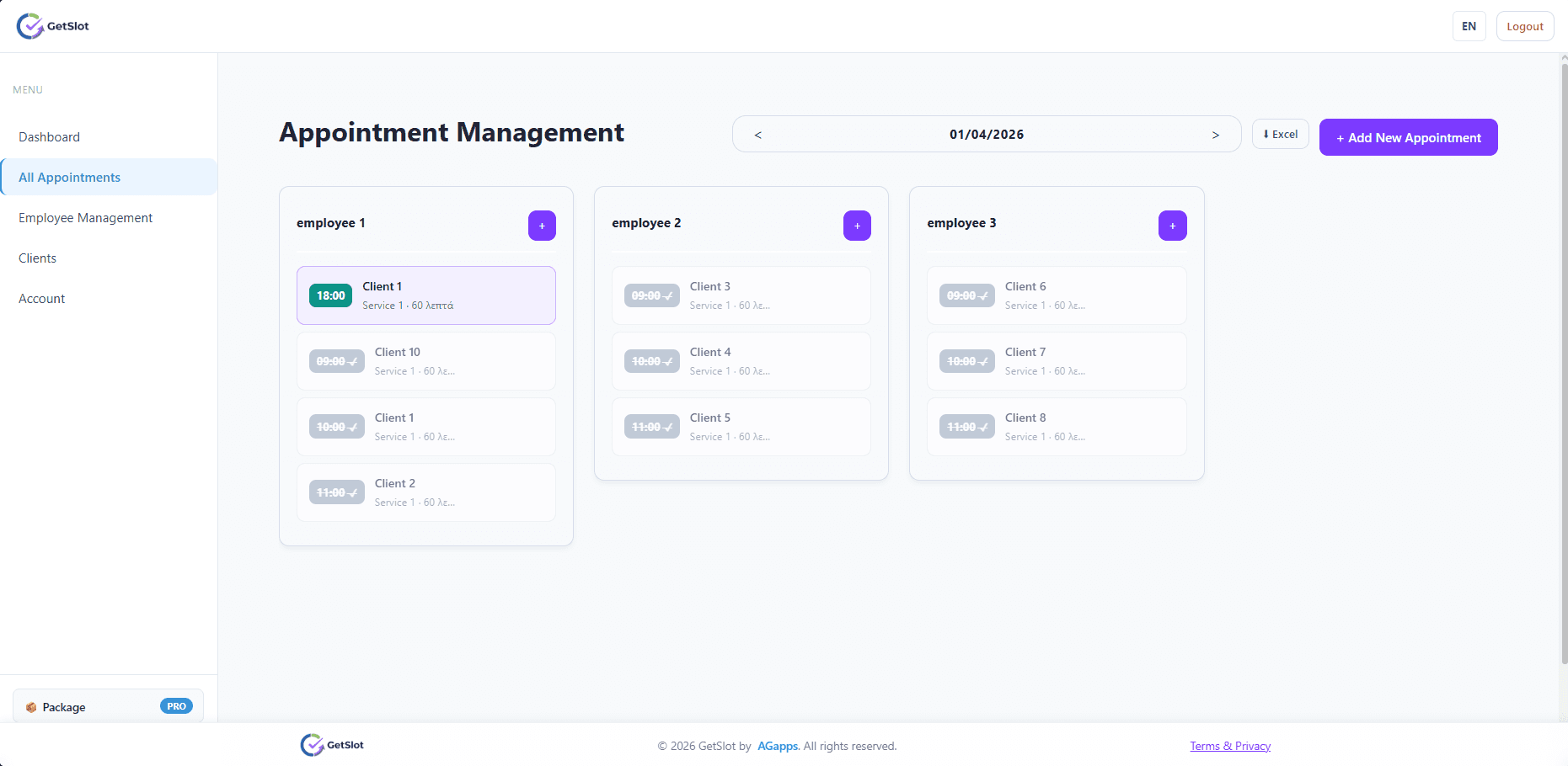 GetSlot Appointments